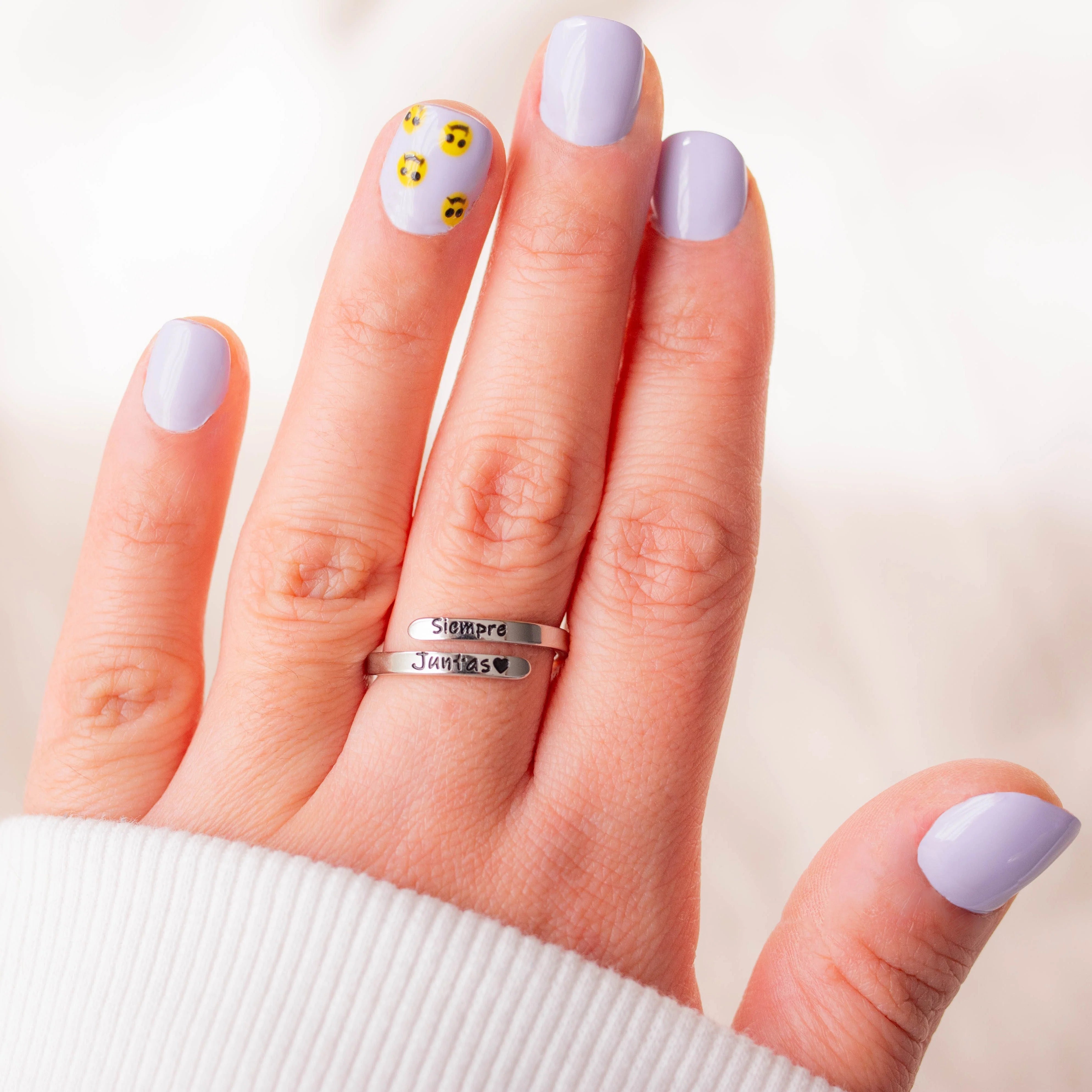 SIEMPRE JUNTAS PACK ANILLOS + TARJETA PERSONALIZADA